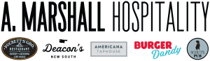 A black background with the words " americana taphouse ".