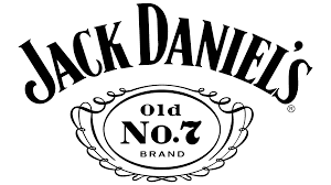 A black and white image of jack daniels