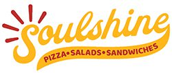 A yellow and red logo for a restaurant called soulshine.
