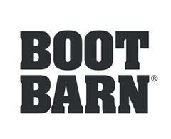 A black and white logo of boot barn.